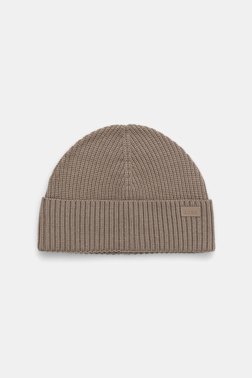 BOSS Orange pălărie din amestec de lână culoarea verde, 50551019