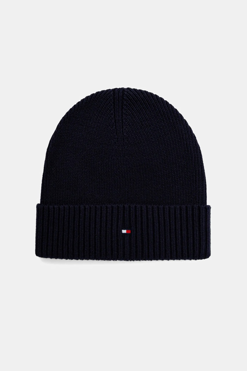 Σκούφος και γάντια με μείγμα κασμίρι Tommy Hilfiger 2-pack χρώμα: ναυτικό μπλε, AM0AM13806 φωτογραφία