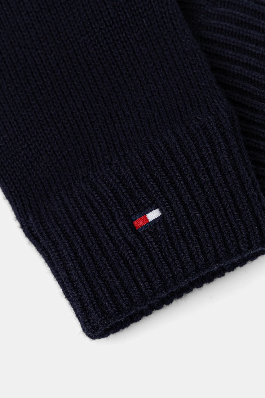 Σκούφος και γάντια με μείγμα κασμίρι Tommy Hilfiger 2-pack χρώμα: ναυτικό μπλε, AM0AM13806 φωτογραφία