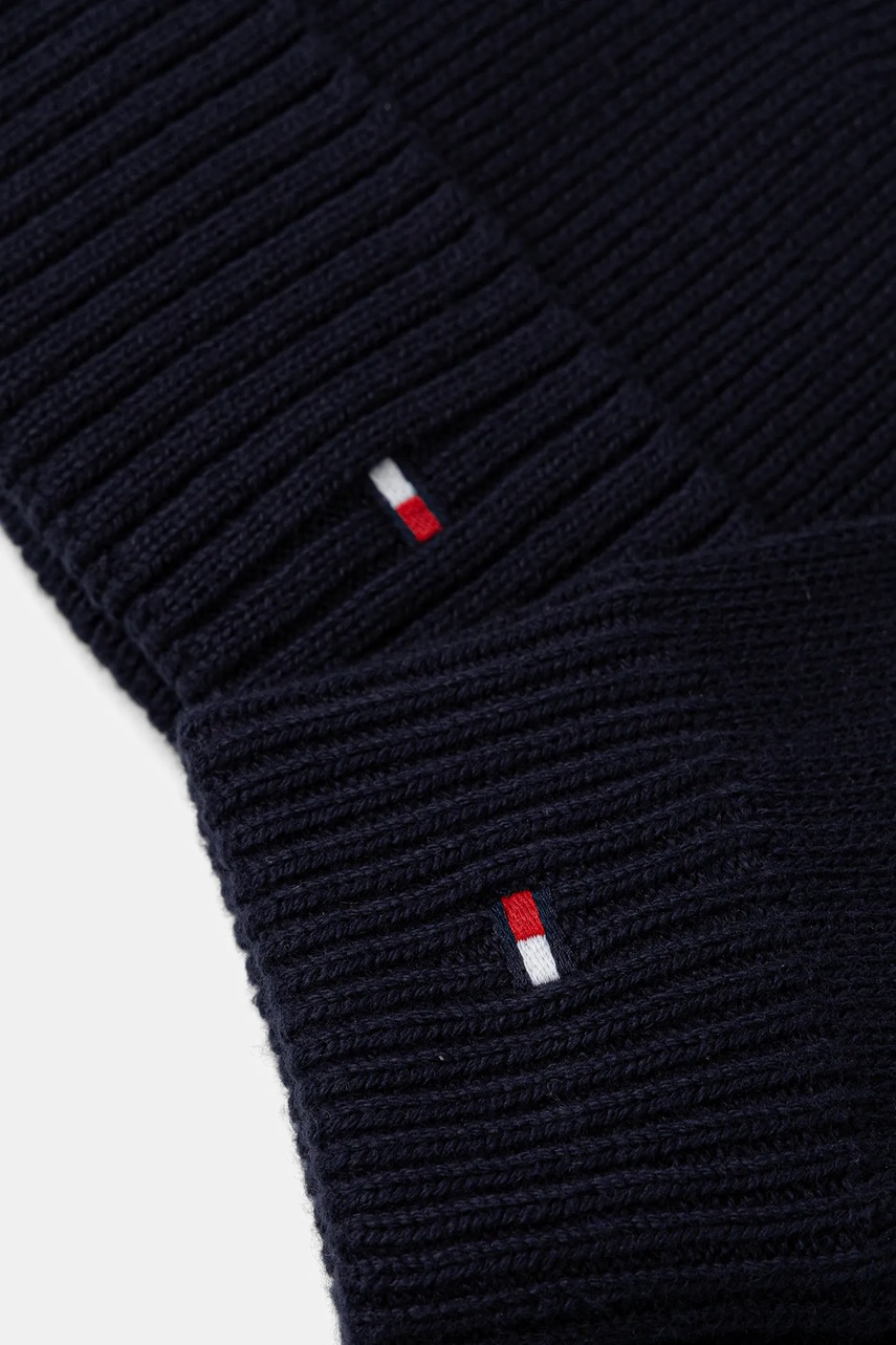 Σκούφος και γάντια με μείγμα κασμίρι Tommy Hilfiger 2-pack χρώμα: ναυτικό μπλε, AM0AM13806 φωτογραφία