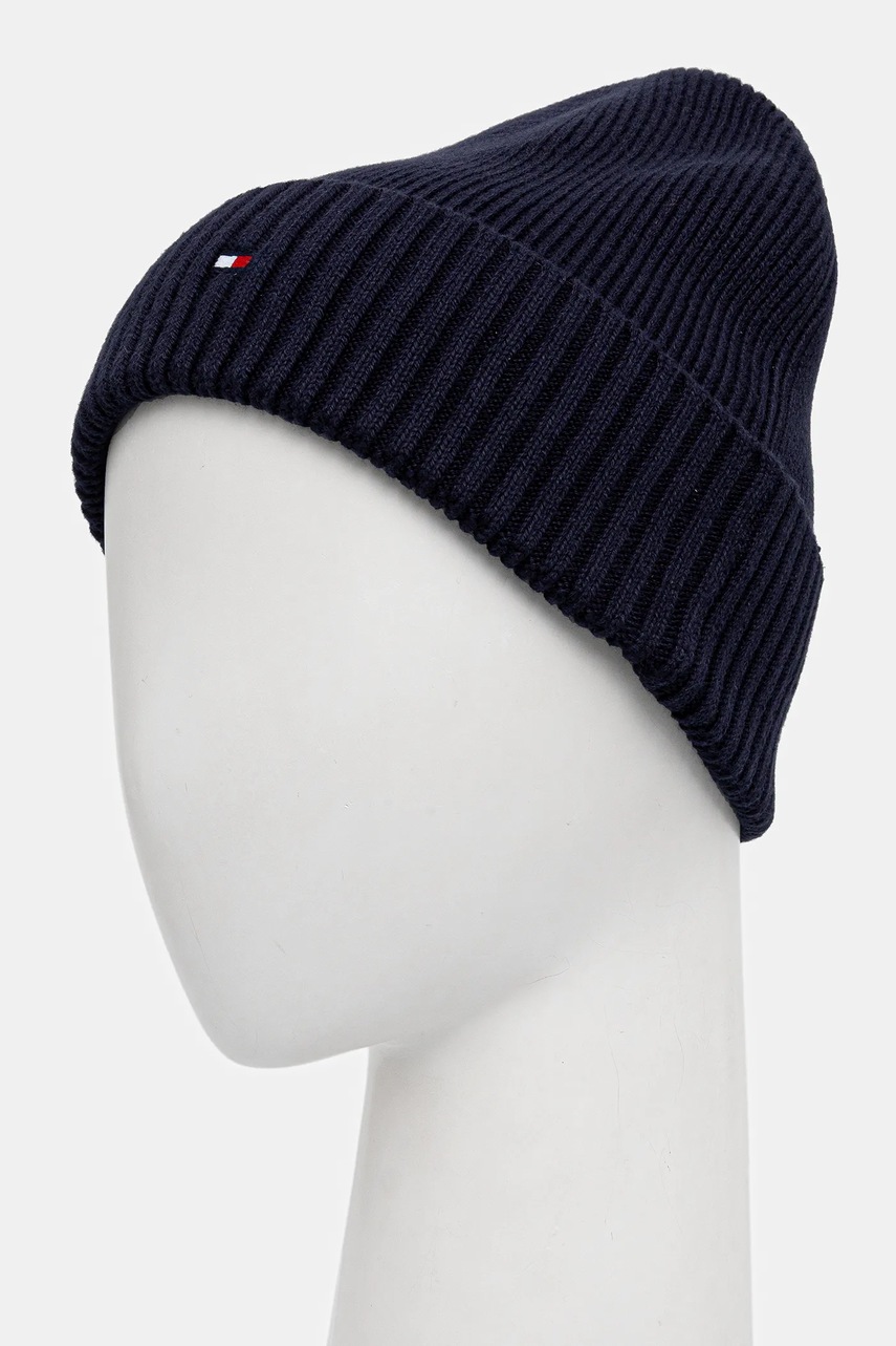 Σκούφος και γάντια με μείγμα κασμίρι Tommy Hilfiger 2-pack χρώμα: ναυτικό μπλε, AM0AM13806 φωτογραφία