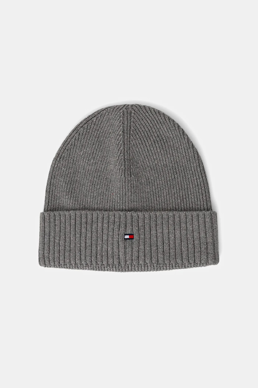 Σκούφος και γάντια με μείγμα κασμίρι Tommy Hilfiger 2-pack χρώμα: γκρι, AM0AM13806 φωτογραφία