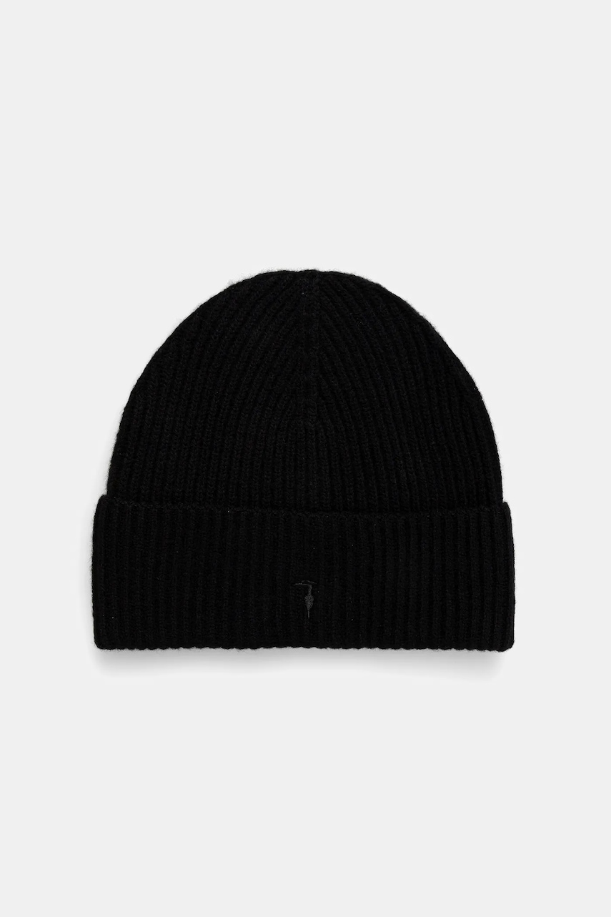 Trussardi căciulă de lână culoarea negru, E601C000001N