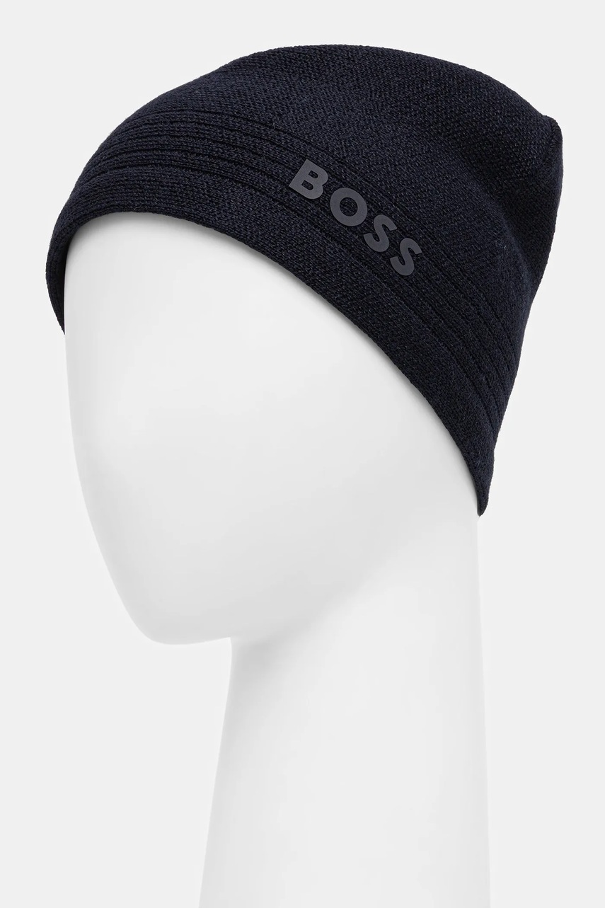 Шапка BOSS Green цвет синий  50552125