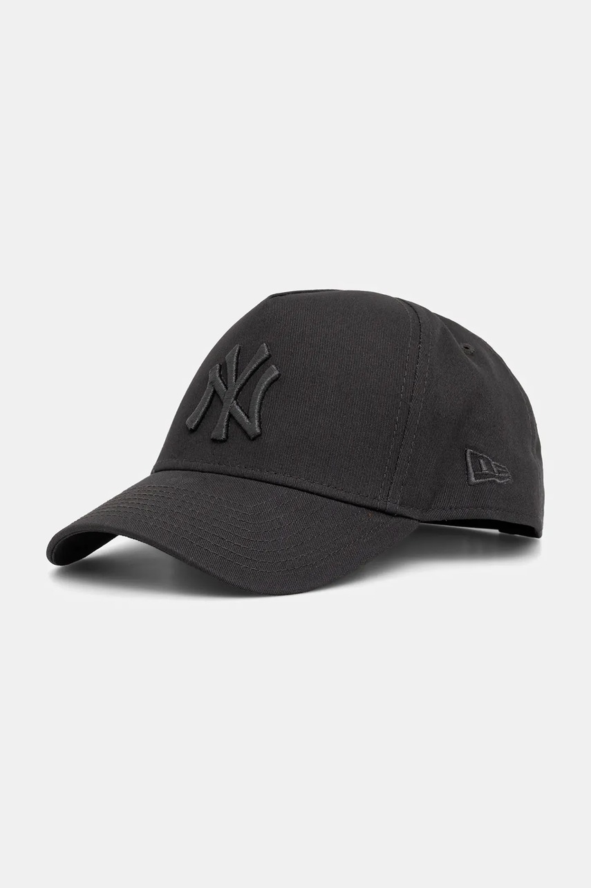 New Era șapcă de baseball din bumbac culoarea gri, 60691278
