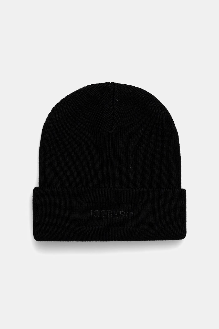 Iceberg caciula de lana culoarea negru