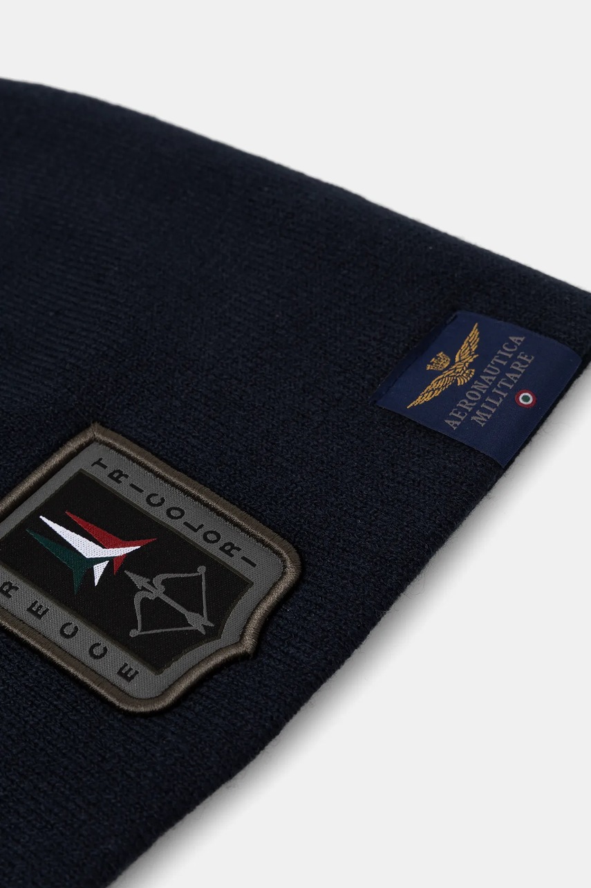 Шапка Aeronautica Militare цвет синий  CU0036UL00450