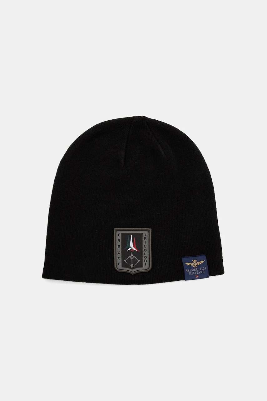Levně Čepice Aeronautica Militare černá barva, CU0036UL00450