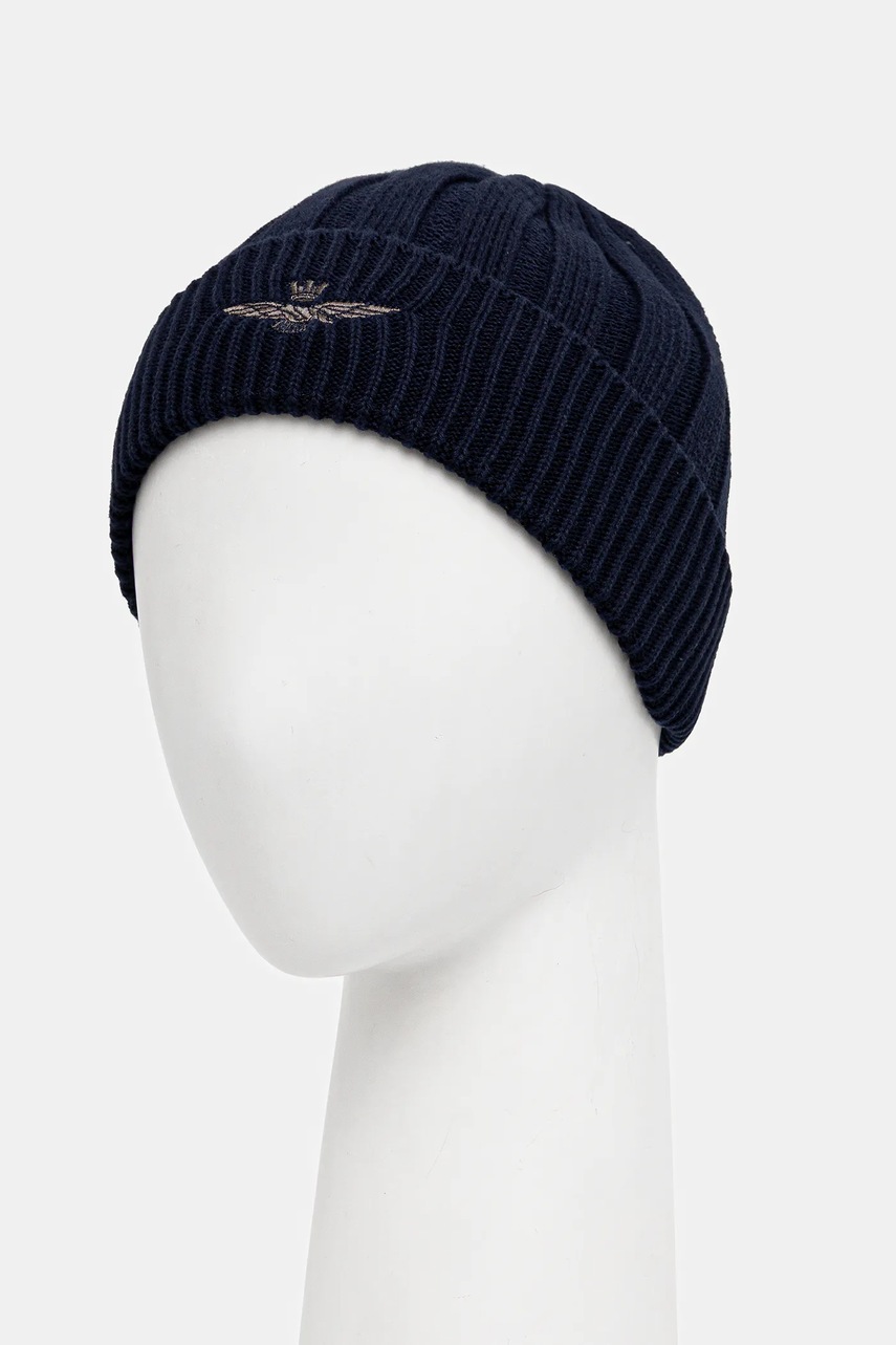 Хлопковая шапка Aeronautica Militare цвет синий  CU0063UL00485