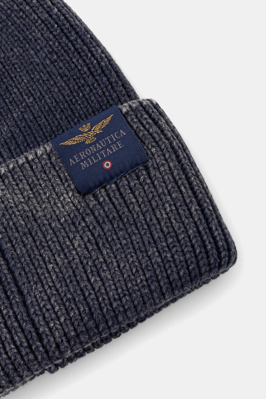Хлопковая шапка Aeronautica Militare цвет синий  CU0084UL00551