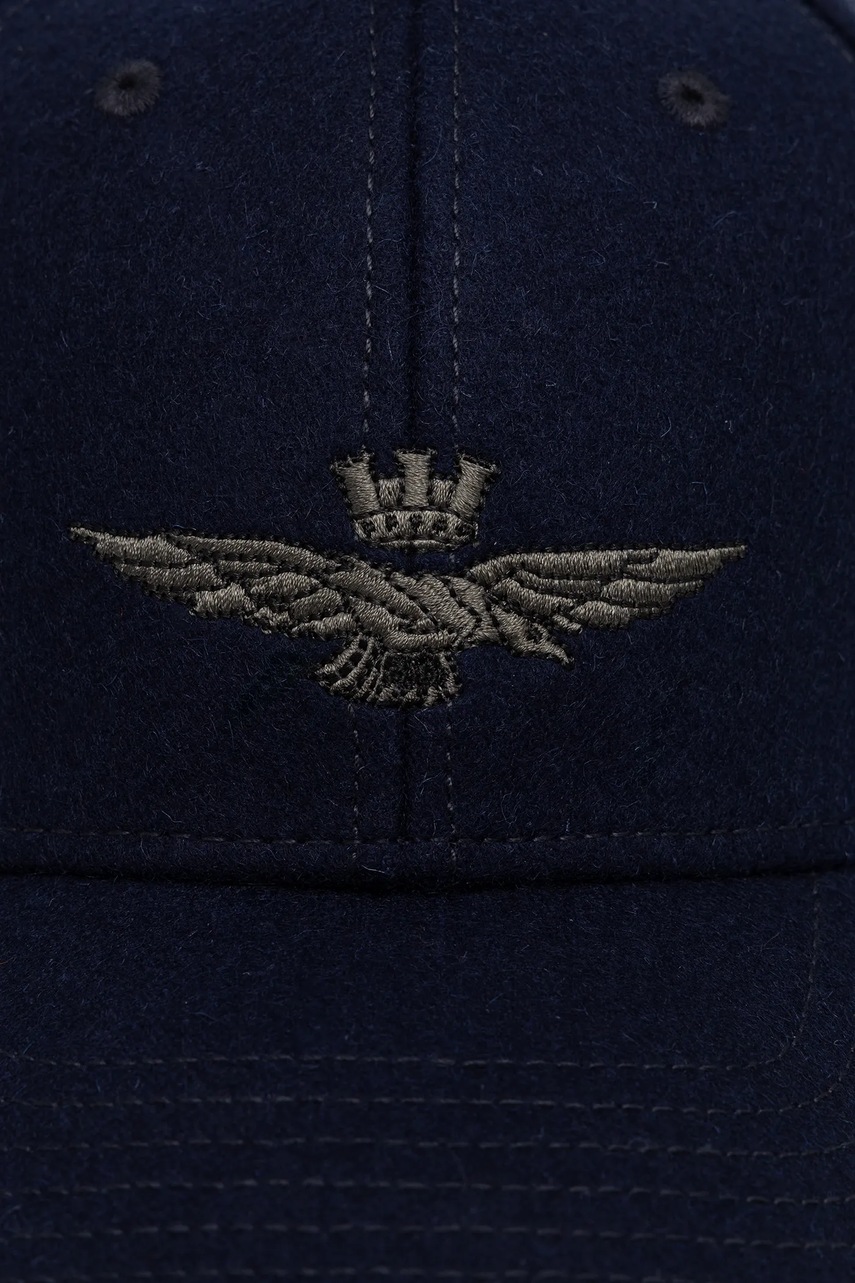Шерстяная кепка Aeronautica Militare цвет синий HA1085UCT02333