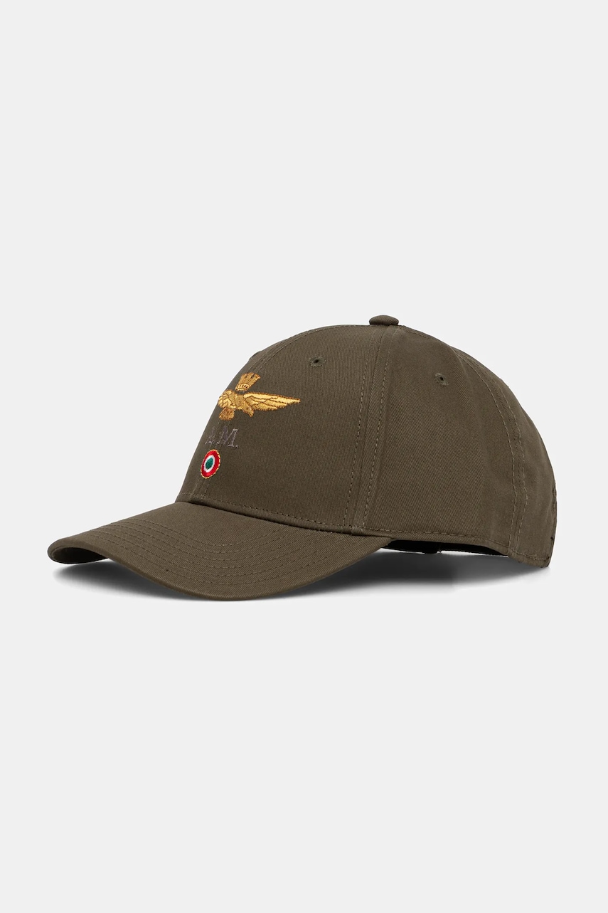 Aeronautica Militare șapcă de baseball din bumbac culoarea verde, HA1100UCT02848