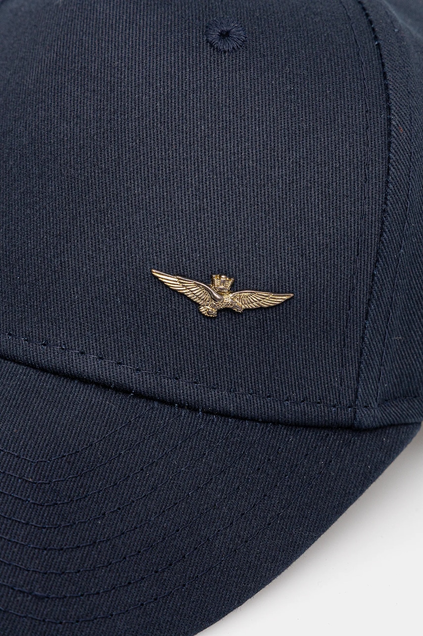 Хлопковая кепка Aeronautica Militare цвет синий HA1122UCT02848 Хлопковая кепка Aeronautica Militare цвет синий HA1122UCT02848