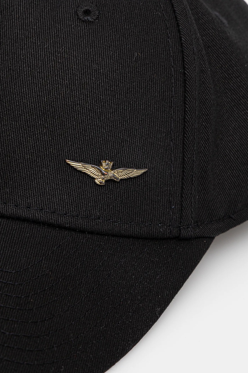 Хлопковая кепка Aeronautica Militare цвет чёрный HA1122UCT02848