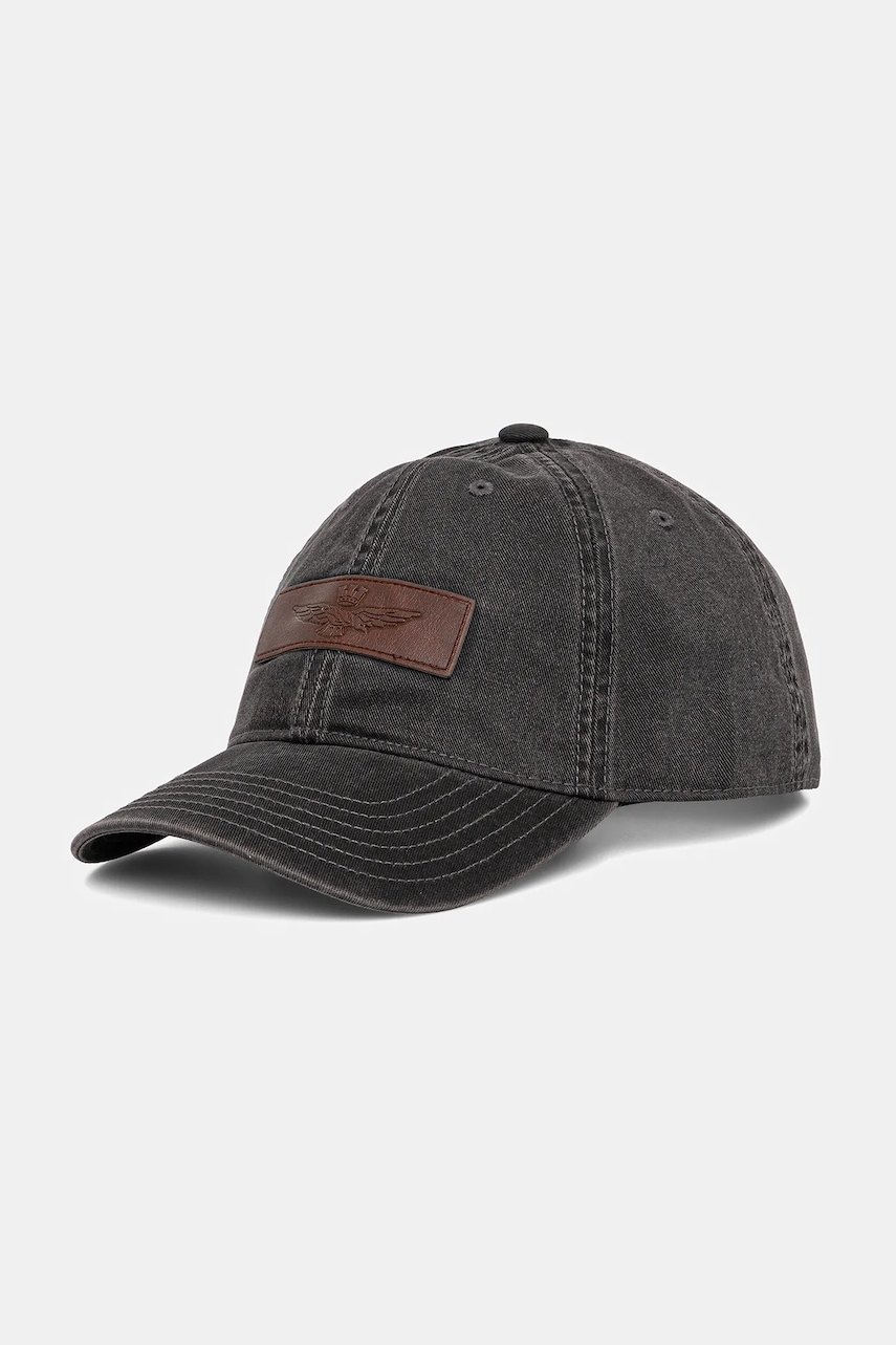 Aeronautica Militare șapcă de baseball din bumbac culoarea negru, HA1133UCT02476