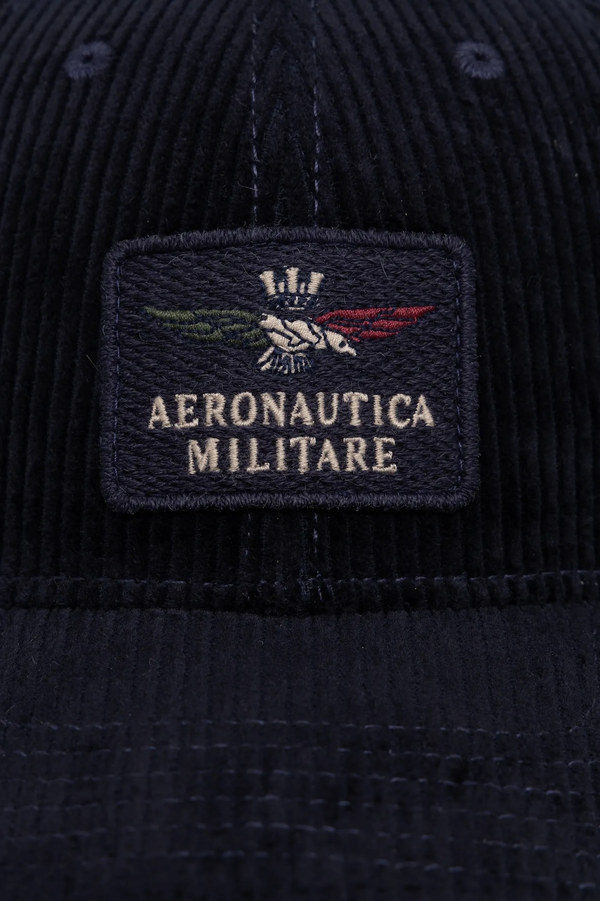 Вельветовая кепка Aeronautica Militare цвет синий HA1231UCT04238 Вельветовая кепка Aeronautica Militare цвет синий HA1231UCT04238
