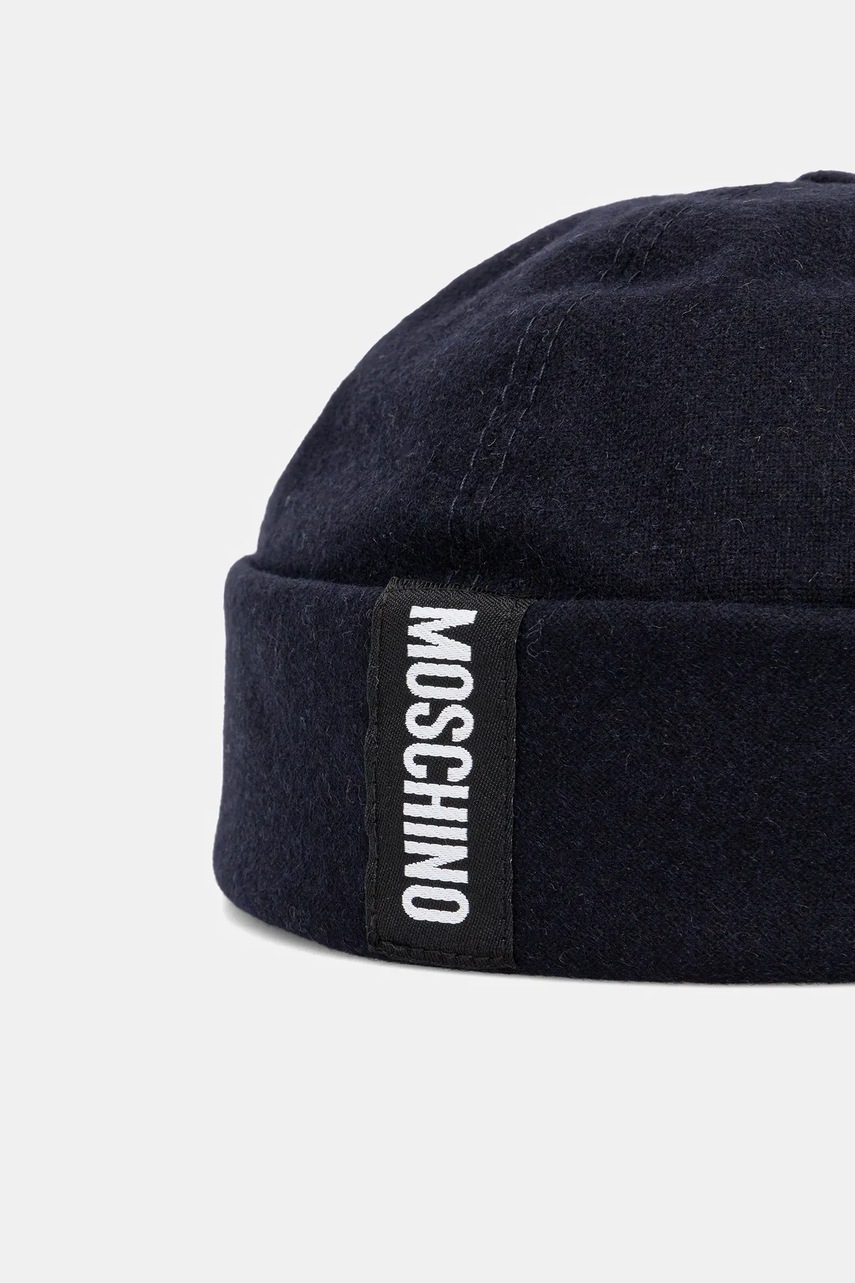 Шапка с шерстью Moschino цвет синий  M5864 60802