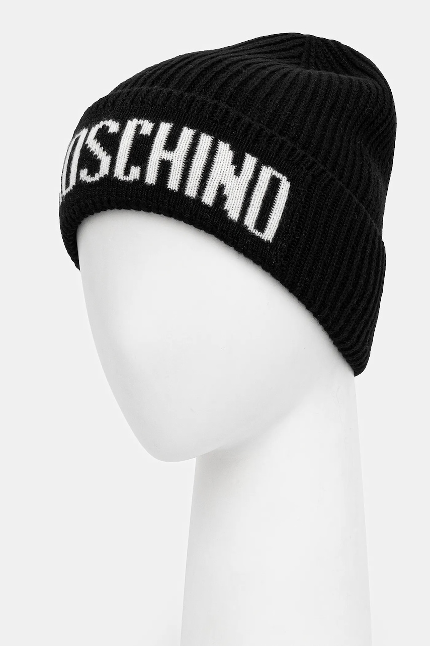 Шапка с шерстью Moschino цвет чёрный M5875 60808 Шапка с шерстью Moschino цвет чёрный M5875 60808