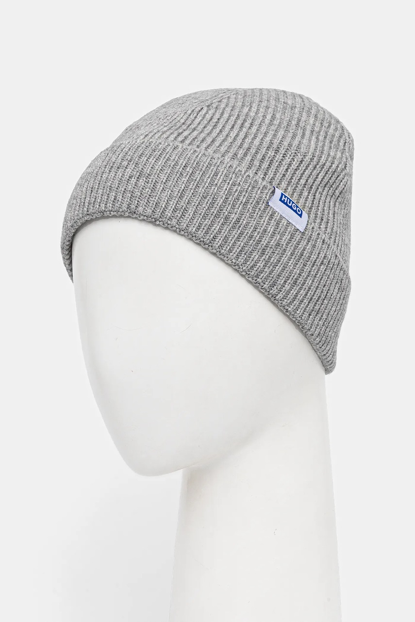 Шапка с добавлением шерсти Hugo Blue цвет серый  50551371