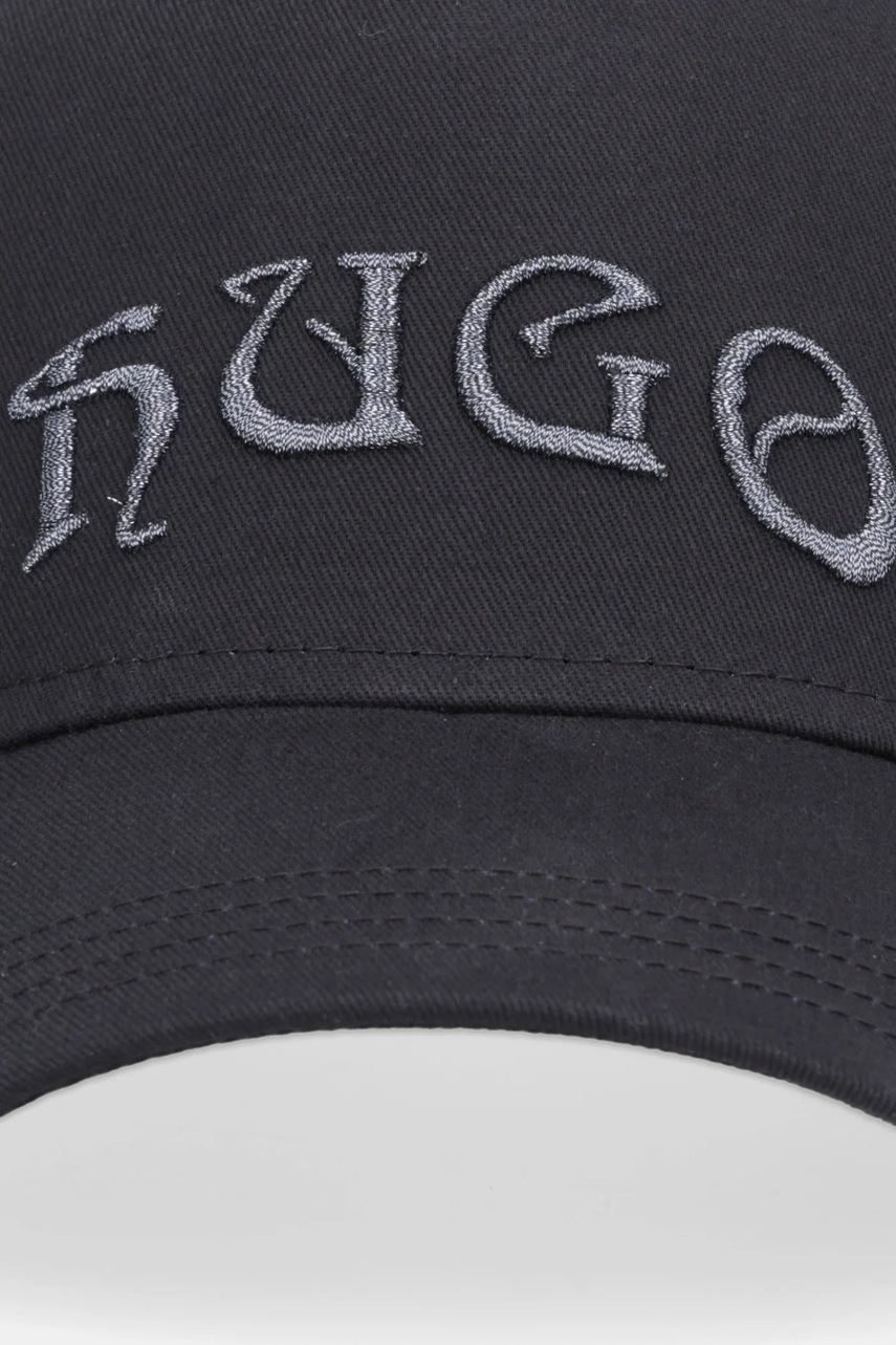 Хлопковая кепка HUGO цвет чёрный 50550608