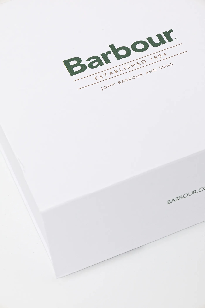 Σκούφος και κασκόλ Barbour χρώμα: ναυτικό μπλε, MGS0096 φωτογραφία