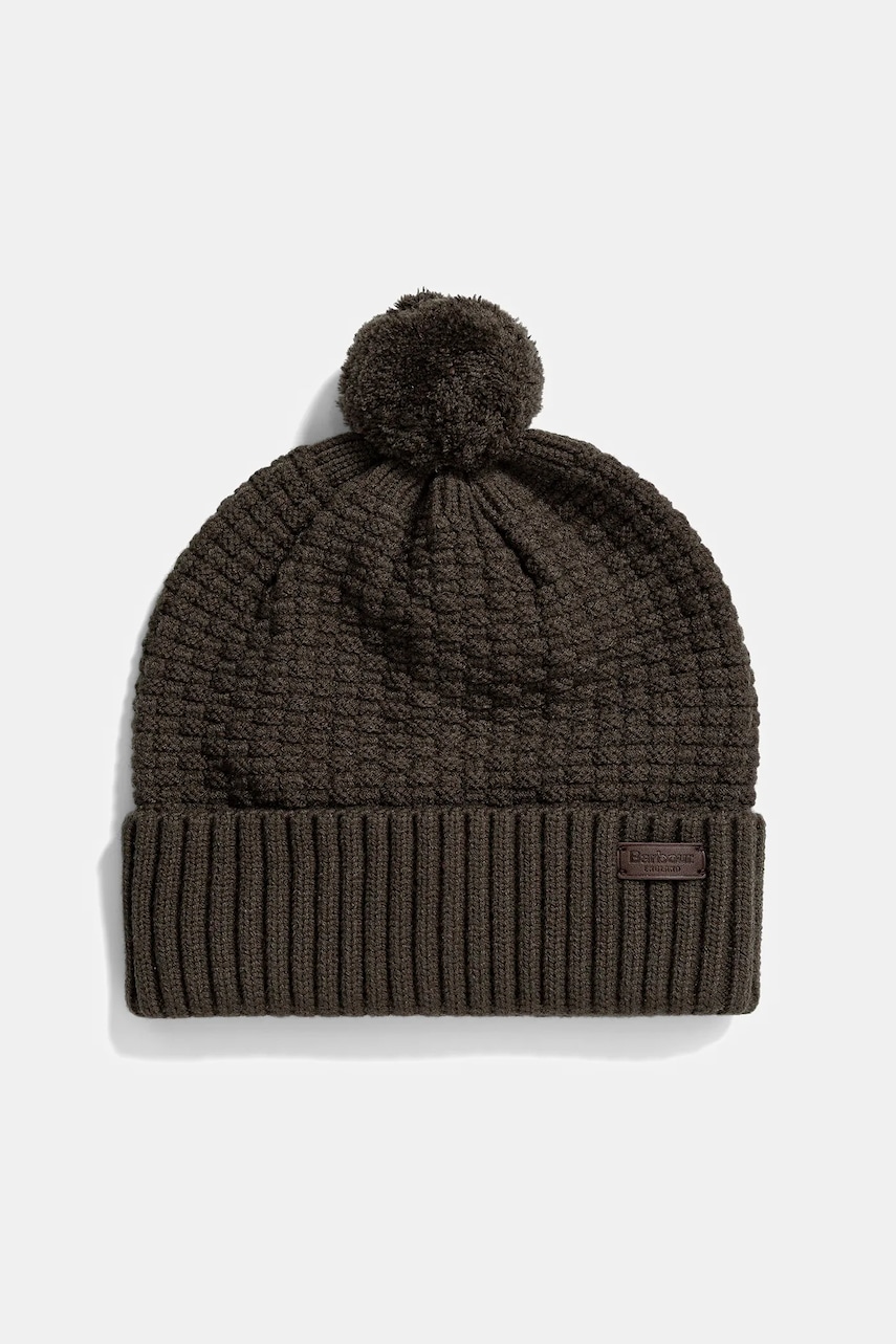 Шапка и шарф Barbour цвет зелёный MGS0097 Шапка и шарф Barbour цвет зелёный MGS0097