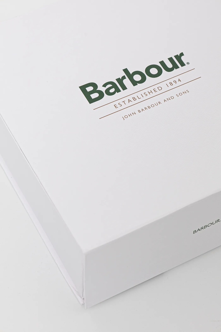 Σκούφος και κασκόλ Barbour χρώμα: πράσινο, MGS0097 φωτογραφία