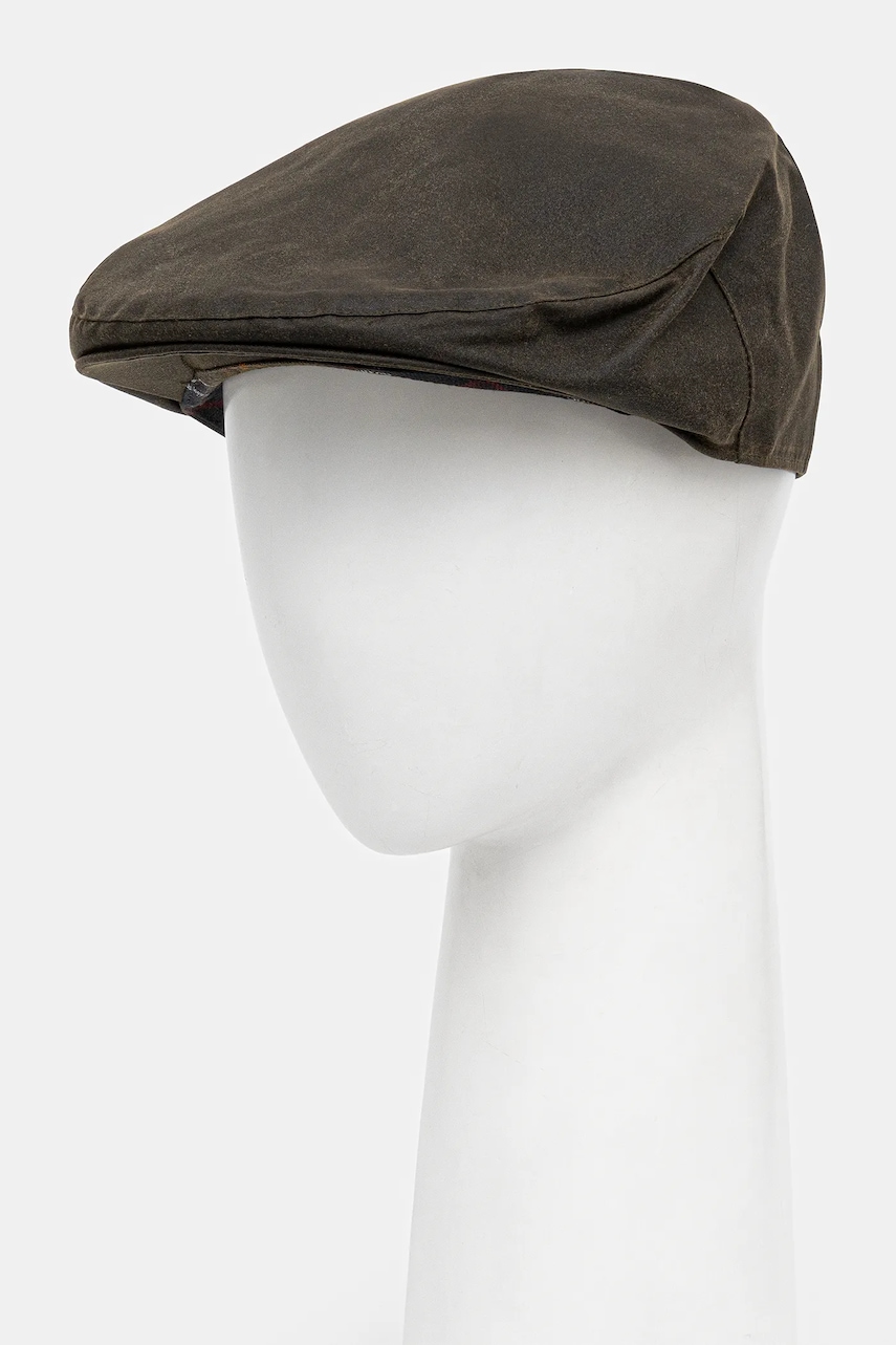 Barbour bască din bumbac culoarea verde, MHA0003