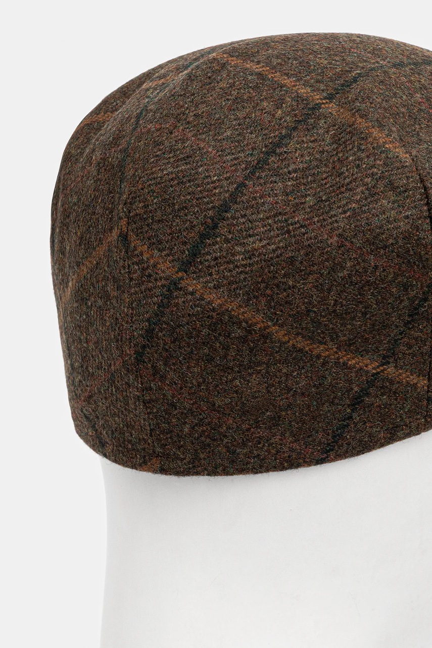 Шерстяное кепи Barbour цвет коричневый MHA0009