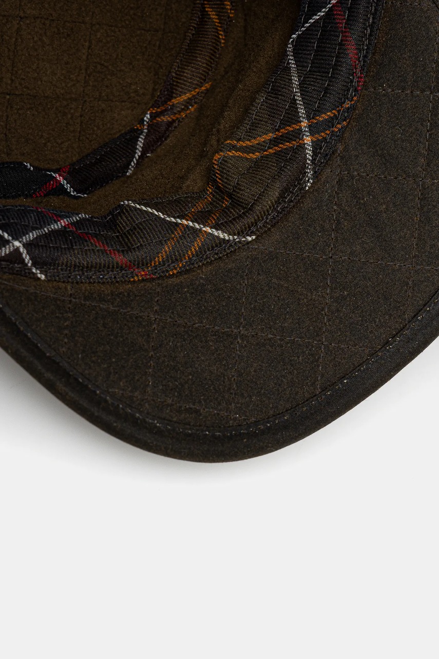 Βαμβακερό κασκέτο Barbour χρώμα: πράσινο, MHA0044 φωτογραφία