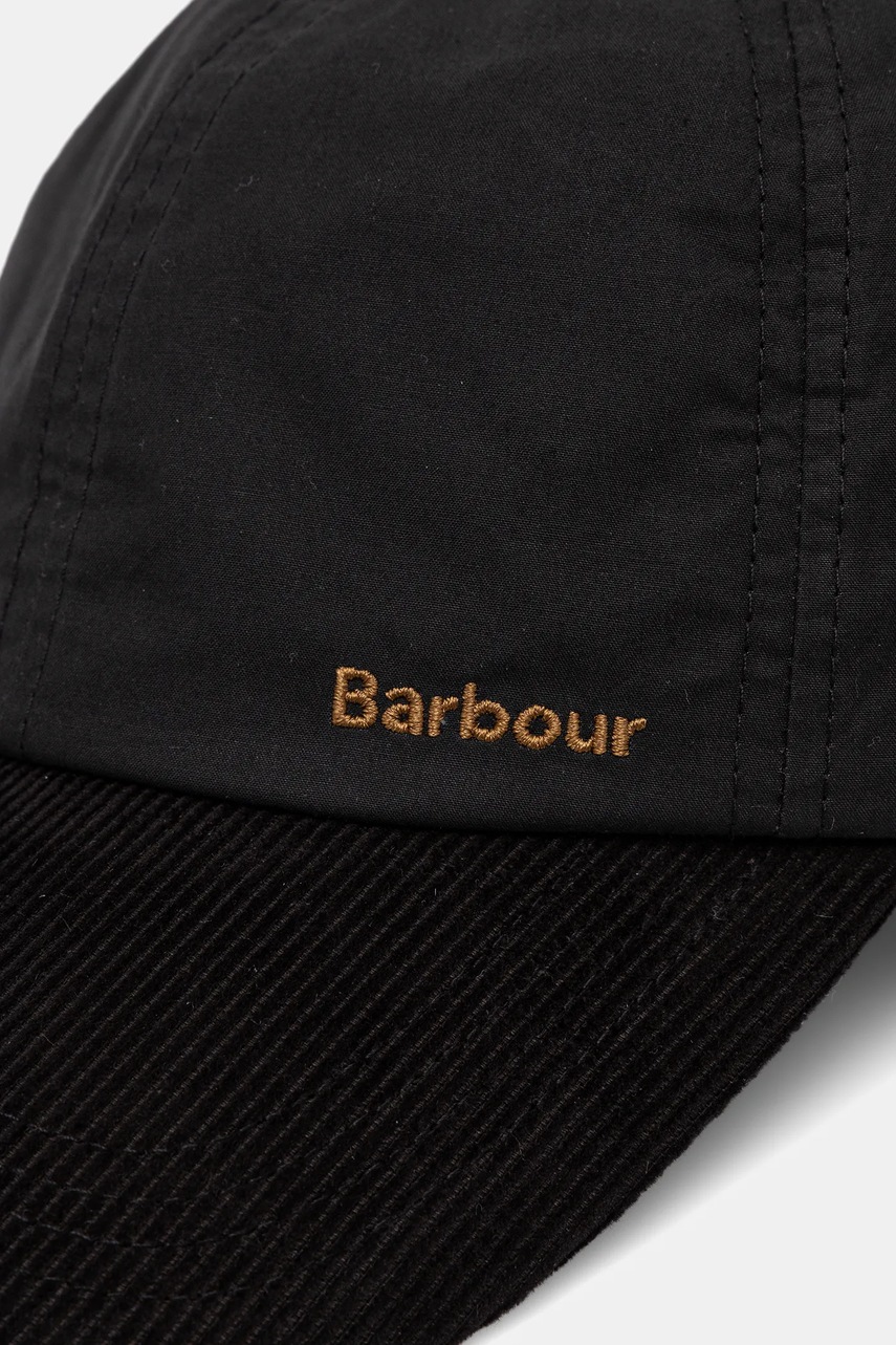 Хлопковая шапка Barbour Transport цвет чёрный MHA0888
