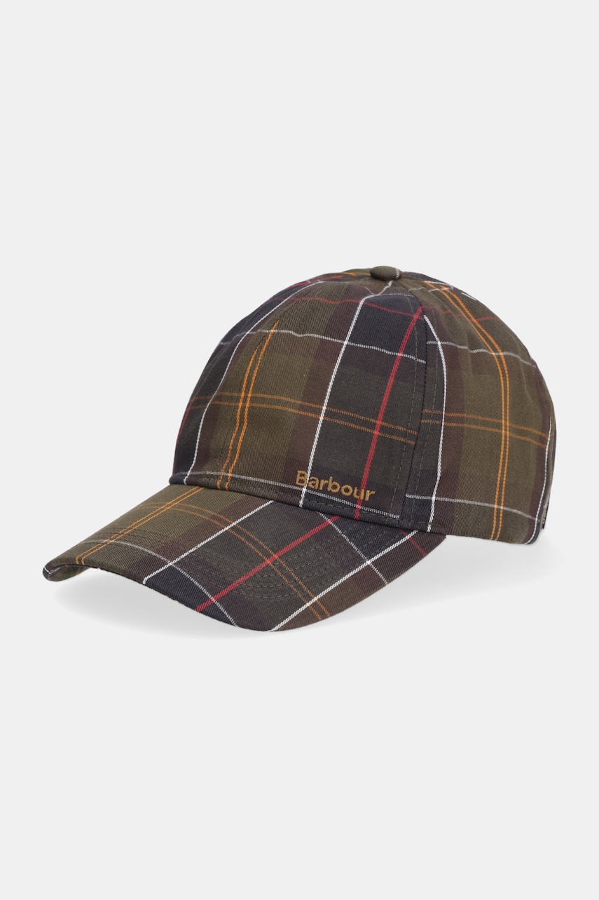 Barbour șapcă Barbour Telfield culoarea verde, MHA0910
