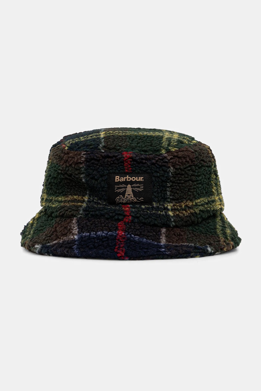 Levně Klobouk Barbour Field Fleece zelená barva, MHA0920