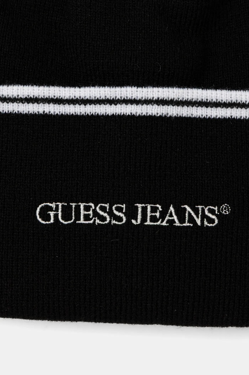 Шапка Guess Jeans цвет чёрный  M5BZ27 Z1222