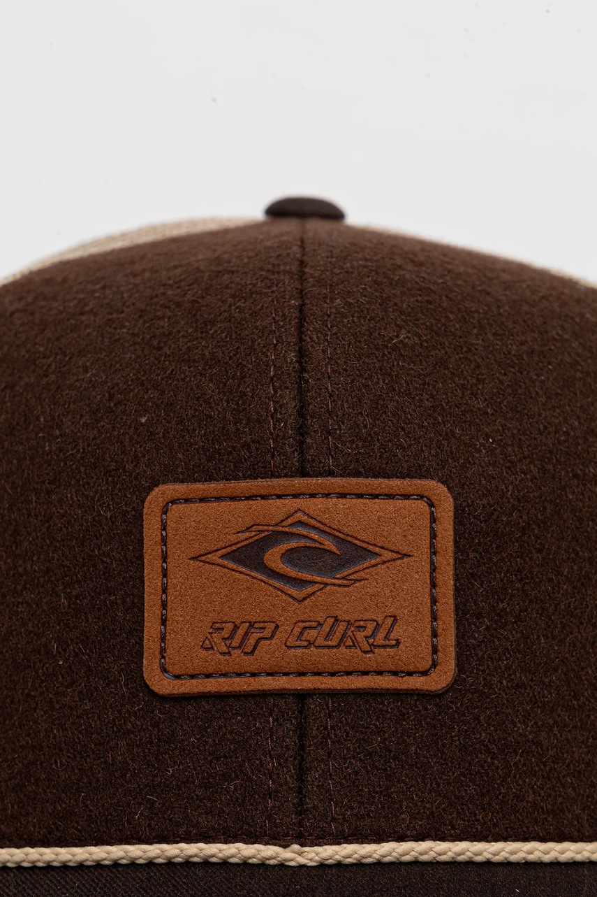 Кепка из смесовой шерсти Rip Curl цвет коричневый 1HTMHE