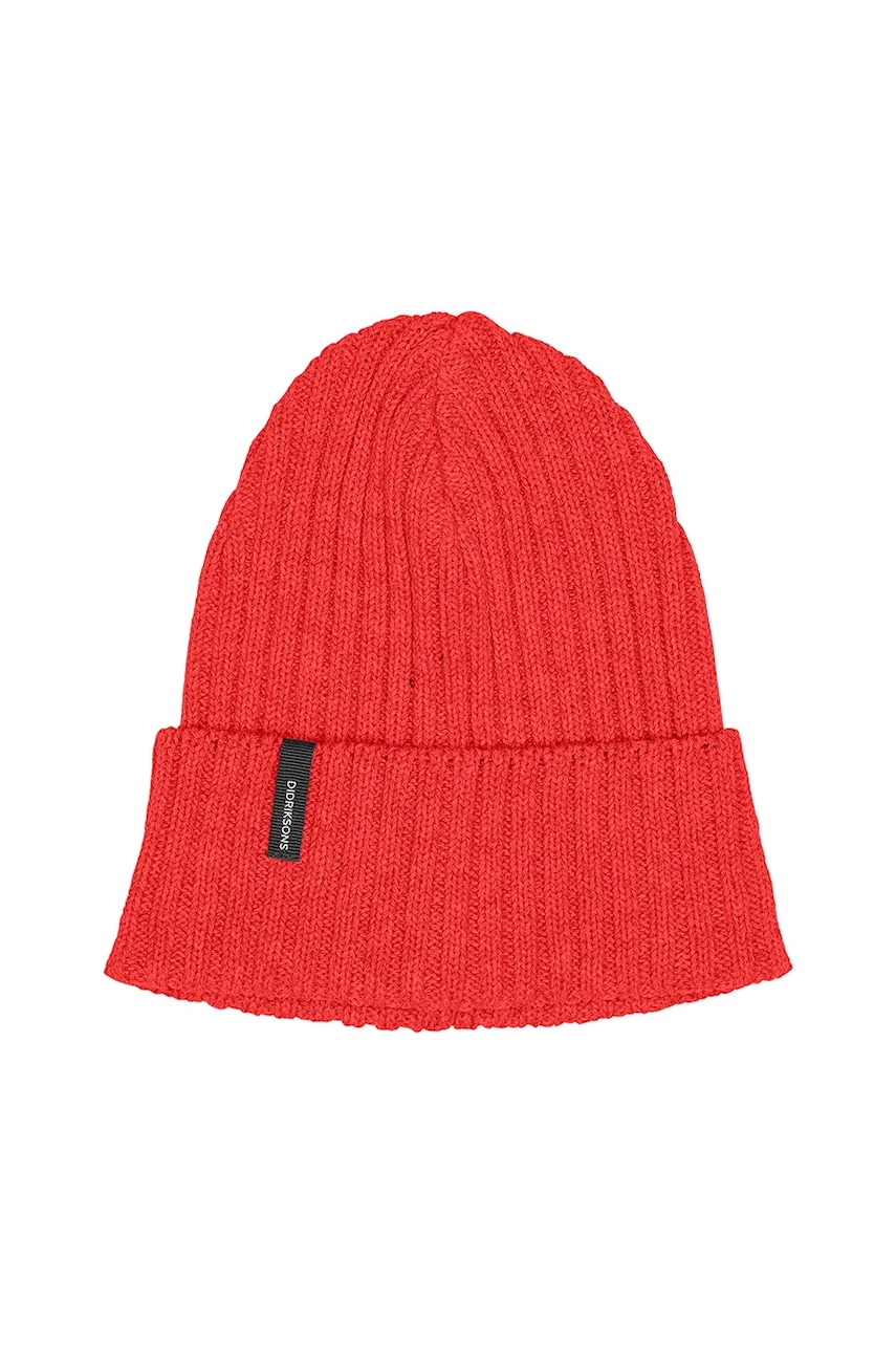 Didriksons căciulă din bumbac DELMAR culoarea roșu, 505758
