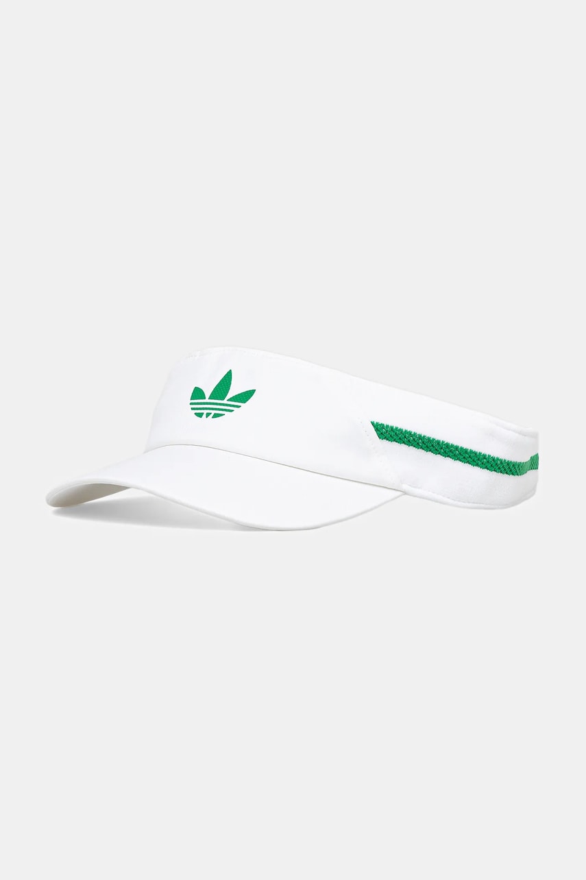 adidas Originals șapcă cozoroc Visor Clima OG culoarea alb, cu imprimeu, JX8838