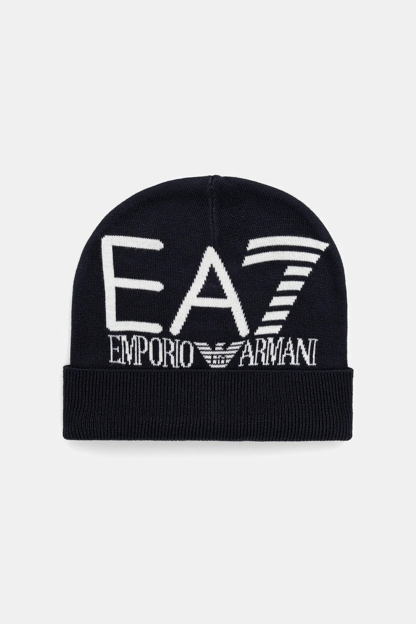 Levně Čepice EA7 Emporio Armani tmavomodrá barva, AF11994.7X000006
