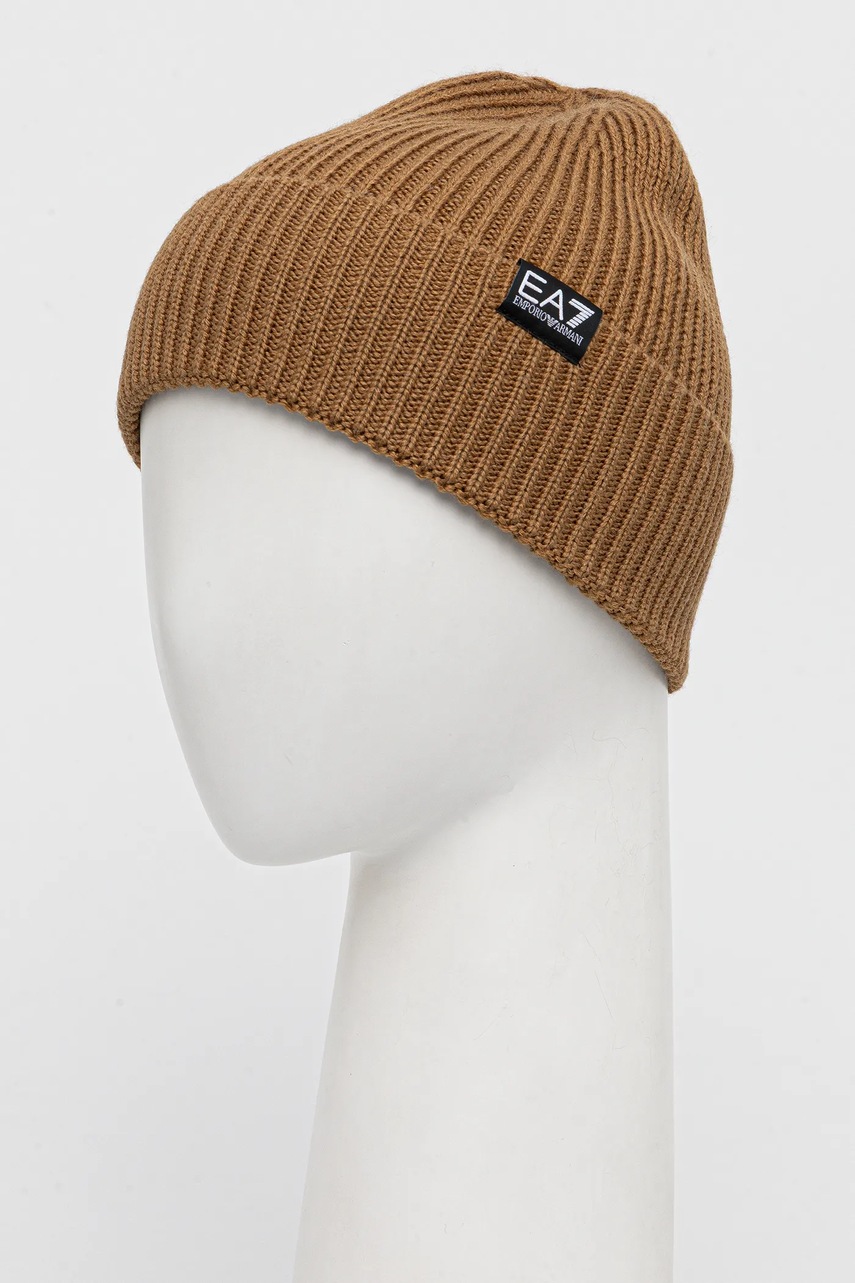 Шапка с добавлением шерсти EA7 Emporio Armani цвет зелёный AF18469.7X000312 Шапка с добавлением шерсти EA7 Emporio Armani цвет зелёный AF18469.7X000312