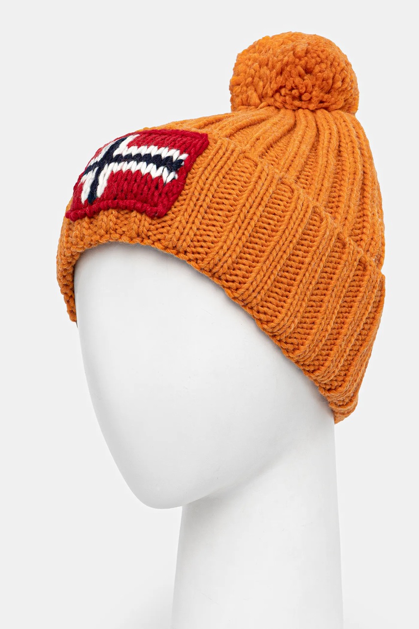 Шапка с примесью шерсти Napapijri Semiury 5 цвет оранжевый  NP0A4GKBA681
