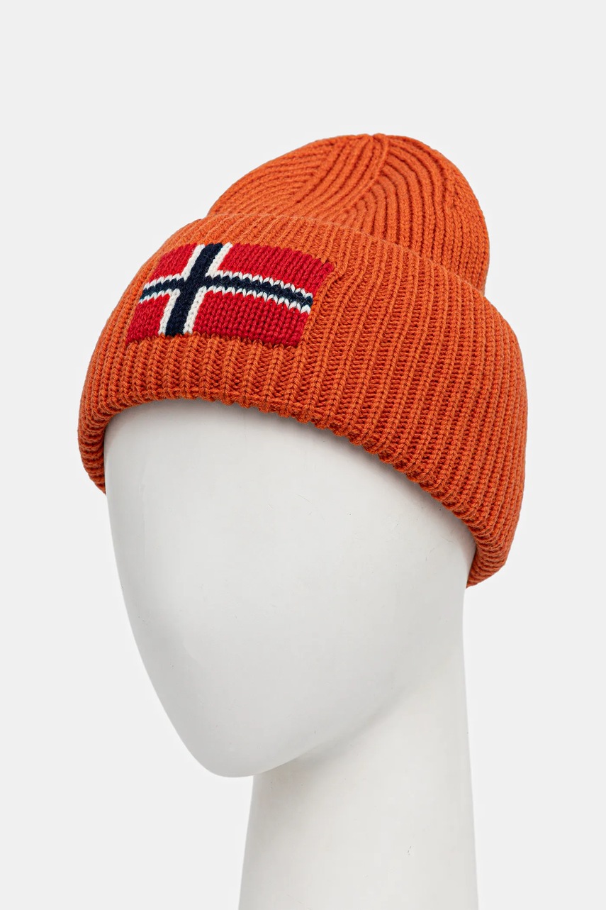 Шапка с шерстью Napapijri F-Evei цвет оранжевый  NP0A893PA681