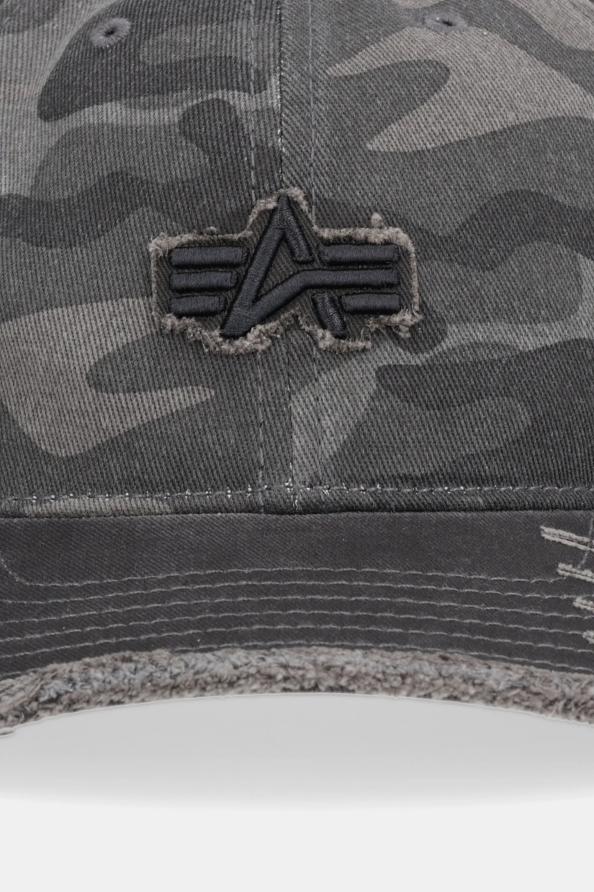 Хлопковая кепка Alpha Industries цвет серый 258903.125 Хлопковая кепка Alpha Industries цвет серый 258903.125
