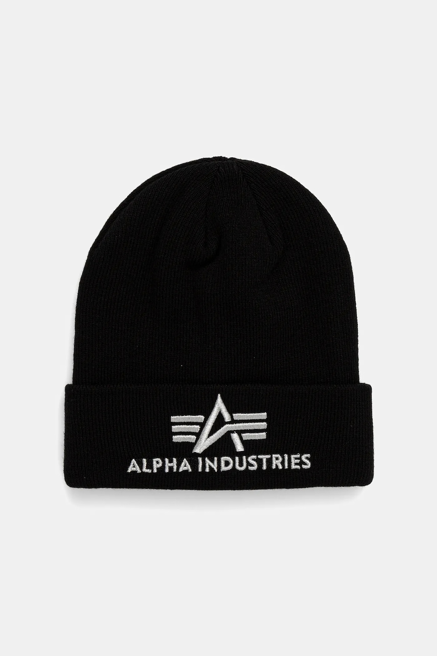 Alpha Industries căciulă culoarea negru, 168910.423