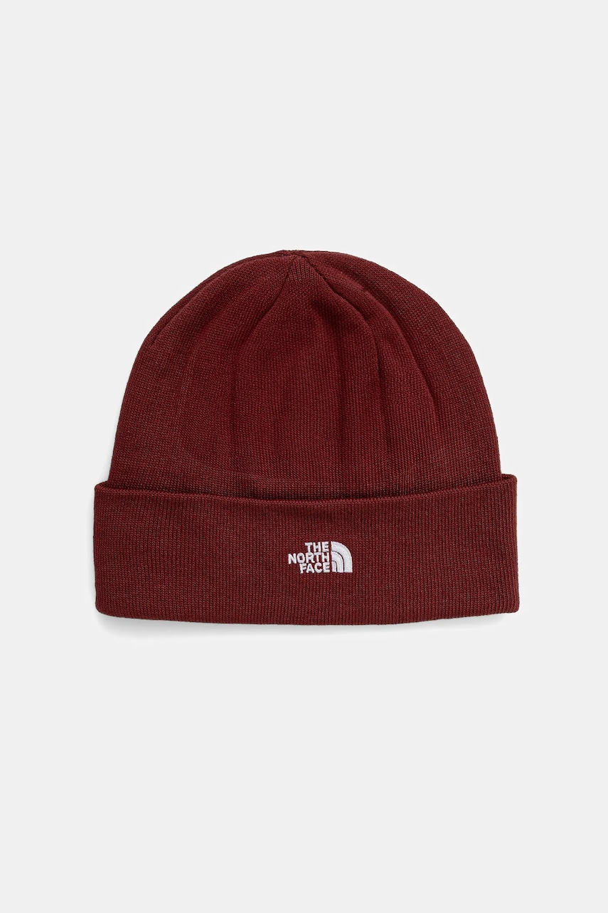 The North Face căciulă Norm Beanie culoarea bordo, NF0A5FW10VO1
