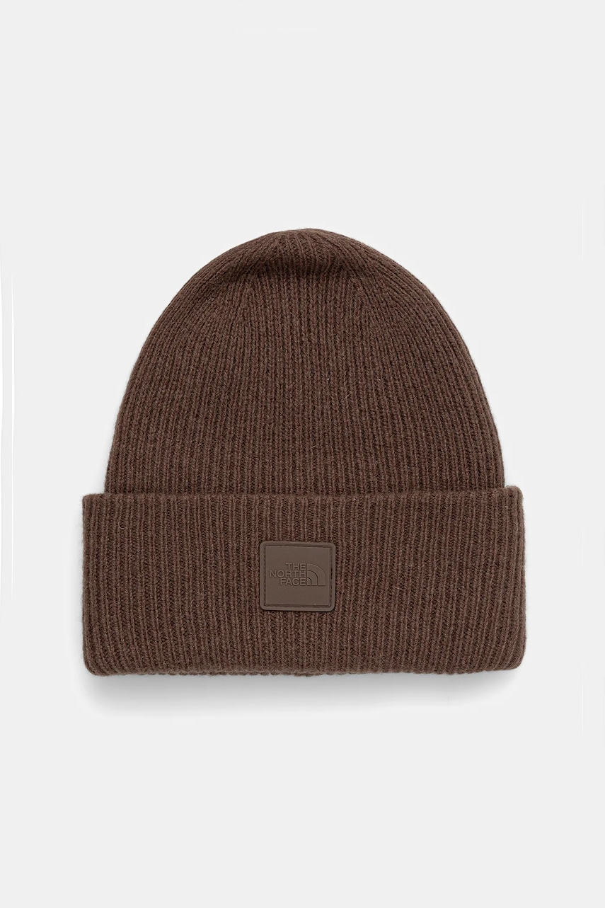 The North Face căciulă de lână Urban Patch culoarea maro, NF0A7WJG1OI1