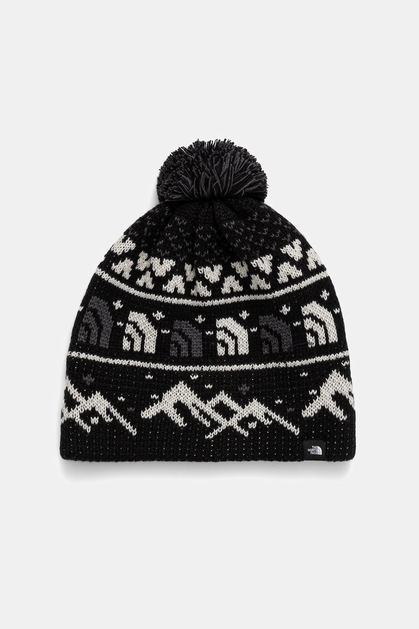 The North Face căciulă Cabin Ski Tuke culoarea negru, NF0A8CH0HNF1