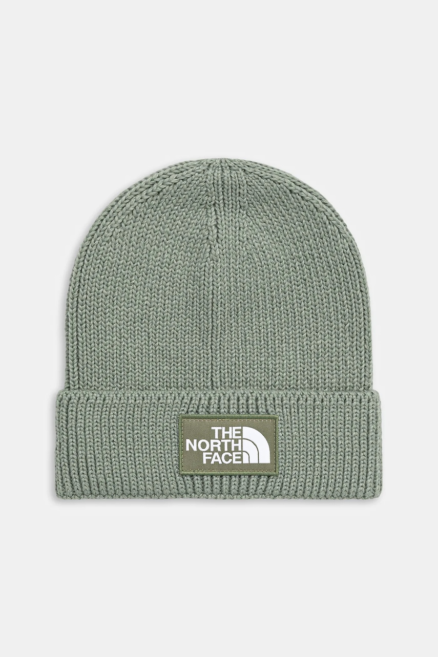 The North Face caciula TNF Logo Box culoarea turcoaz, NF0A8CHED5M1