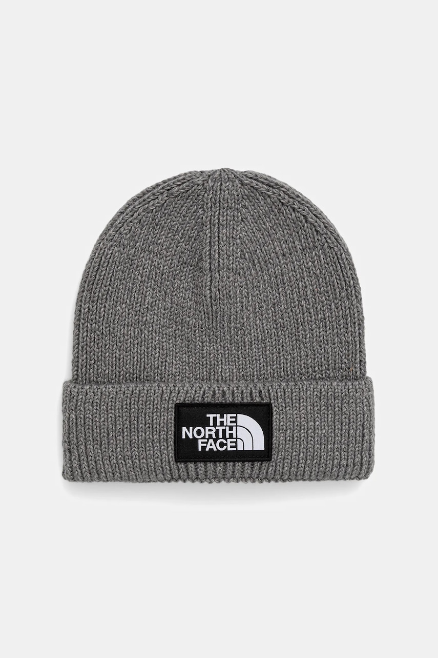 Levně Čepice The North Face TNF Logo Box šedá barva, NF0A8CHEDYY1