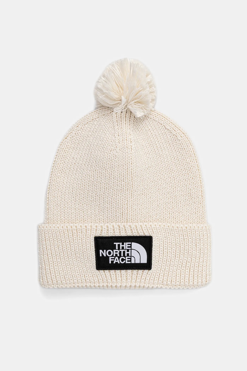 Levně Čepice The North Face TNF Logo Box béžová barva, NF0A8CHFQLI1