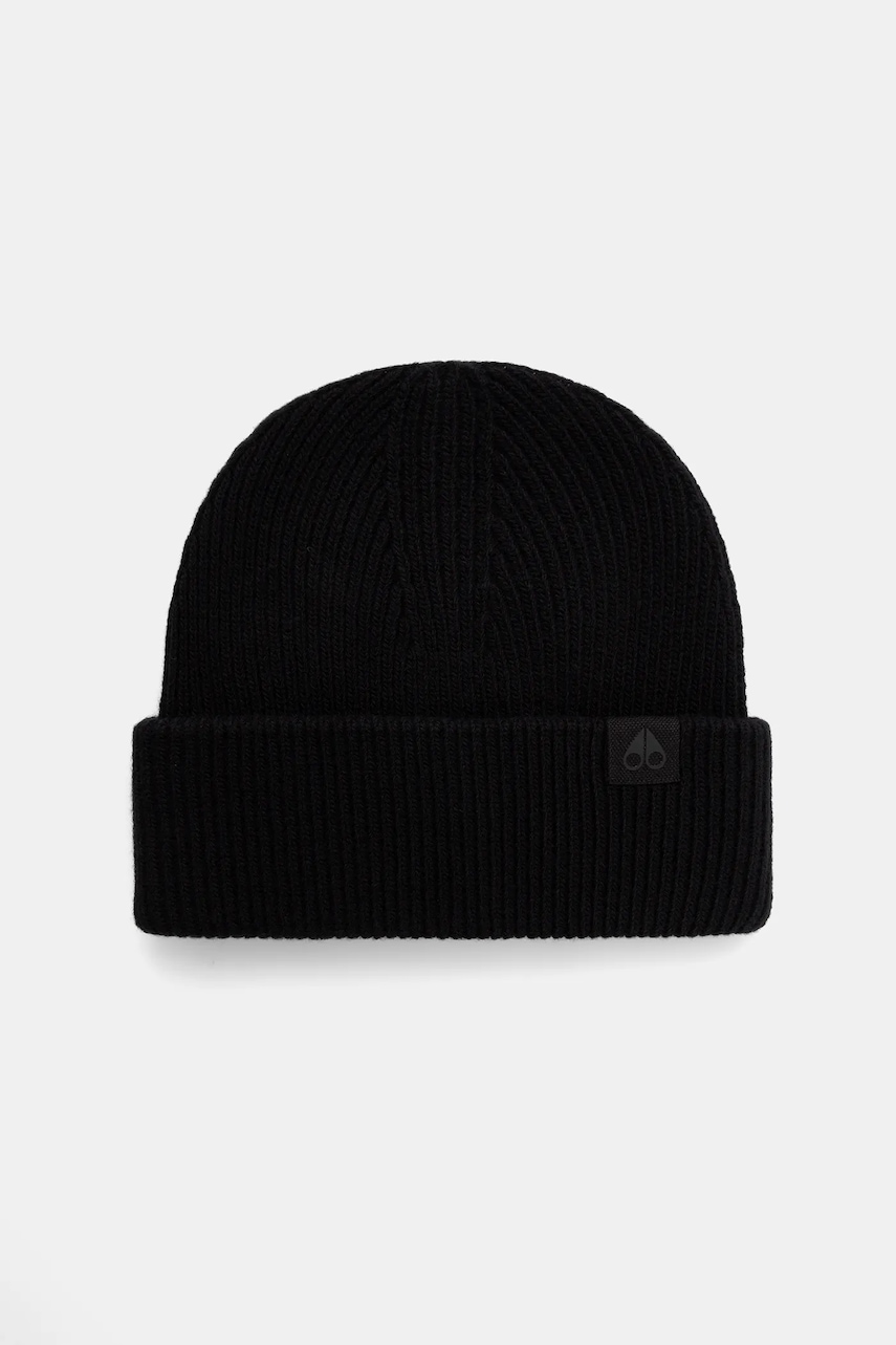 MOOSE KNUCKLES pălărie din amestec de lână Neige culoarea negru, M35MA520